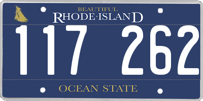 RI license plate 117262