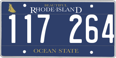 RI license plate 117264