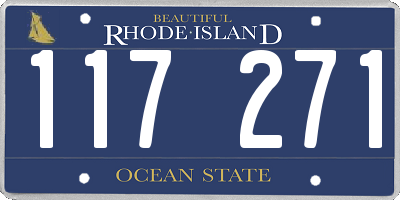 RI license plate 117271