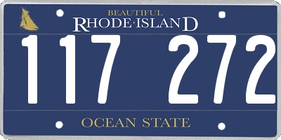 RI license plate 117272