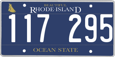 RI license plate 117295