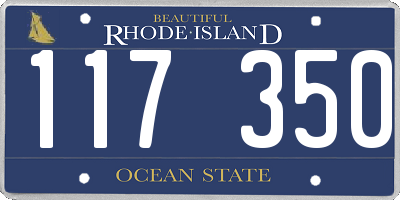 RI license plate 117350