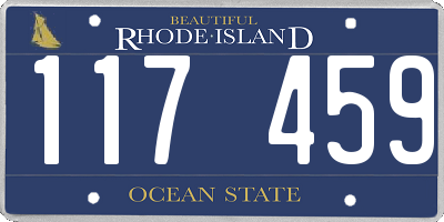 RI license plate 117459