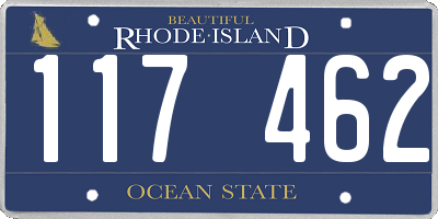 RI license plate 117462