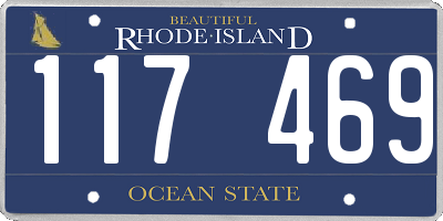 RI license plate 117469