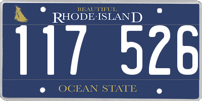 RI license plate 117526