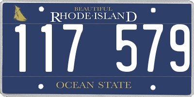 RI license plate 117579