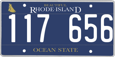 RI license plate 117656