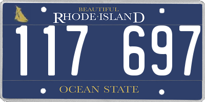 RI license plate 117697