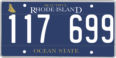 RI license plate 117699