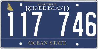 RI license plate 117746