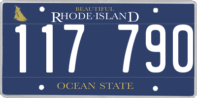 RI license plate 117790