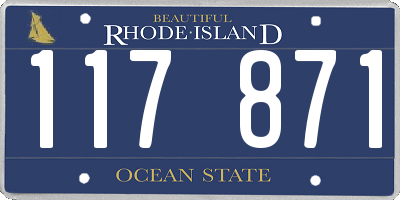 RI license plate 117871