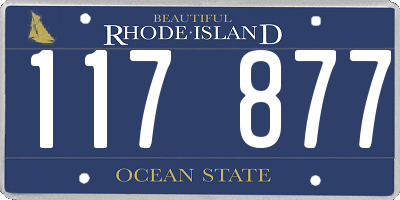RI license plate 117877