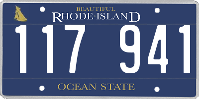 RI license plate 117941