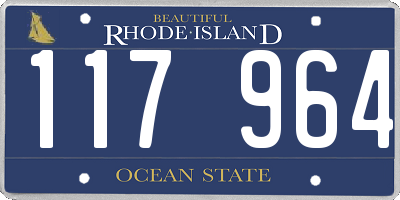 RI license plate 117964