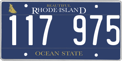 RI license plate 117975