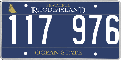 RI license plate 117976