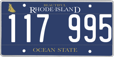 RI license plate 117995