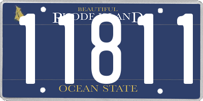RI license plate 11811