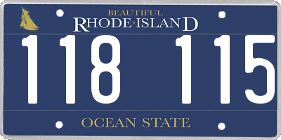 RI license plate 118115