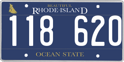 RI license plate 118620