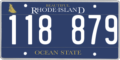 RI license plate 118879