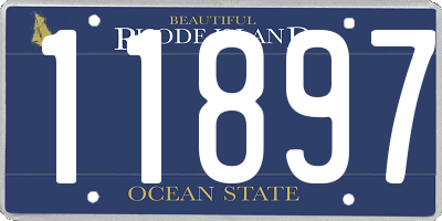 RI license plate 11897