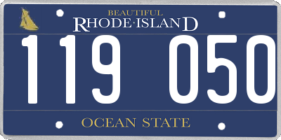 RI license plate 119050