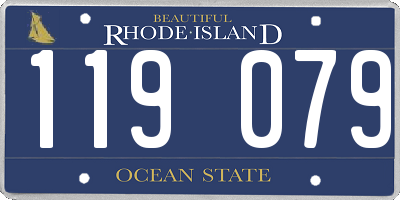 RI license plate 119079