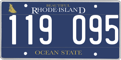 RI license plate 119095