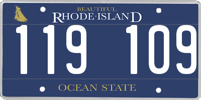 RI license plate 119109