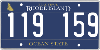 RI license plate 119159