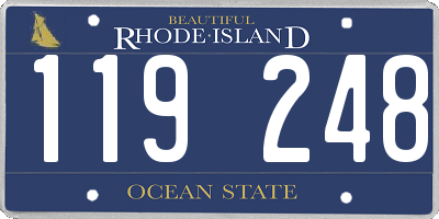RI license plate 119248