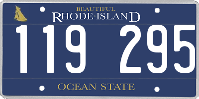RI license plate 119295
