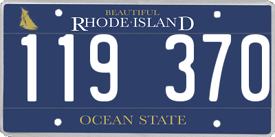 RI license plate 119370