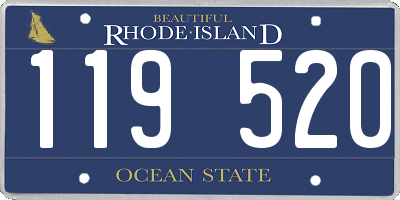 RI license plate 119520