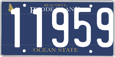 RI license plate 11959