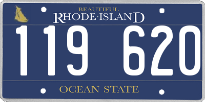 RI license plate 119620