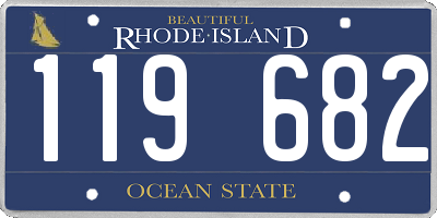 RI license plate 119682
