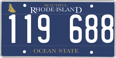 RI license plate 119688
