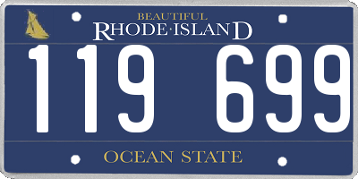 RI license plate 119699