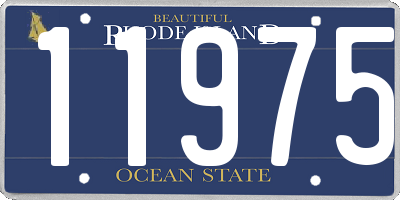 RI license plate 11975