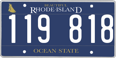 RI license plate 119818
