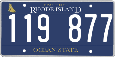 RI license plate 119877