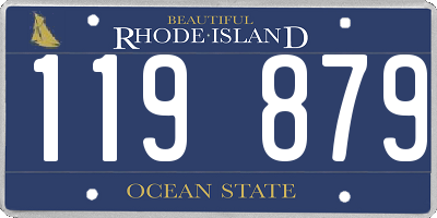 RI license plate 119879