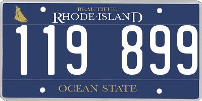 RI license plate 119899