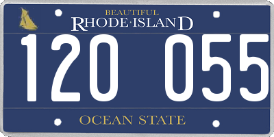 RI license plate 120055
