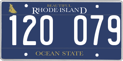 RI license plate 120079