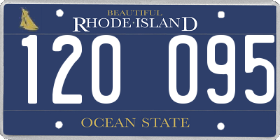 RI license plate 120095